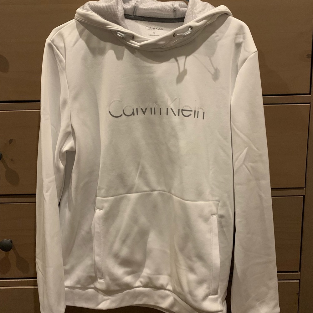White Calvin Klein sweater